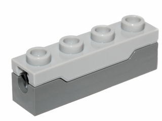 LEGO 15301c01 - Odpalovač projektilů, pružinový vystřelovač 1 x 4 se světle modrošedým vrškem