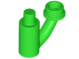 LEGO 1566 - Stonek rostliny s tyčí, držák tyče a dutý cvoček