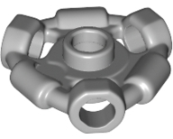 LEGO 1941 - Minifigurka, Držák zbraně s kroužkem a 3 tyčemi a 3 otvory pro tyče (Ninjago Aeroblade Center) - Otevřený stud