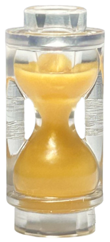 LEGO 23945pb03 - Minifigurka, Příbor přesýpacích hodin s tvarovaným perleťově zlatým pískovým vzorem