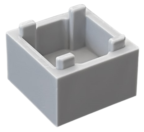 LEGO 2821 - Kontejner, krabice 2 x 2 x 1 - horní otvor se zvýšeným vnitřním dnem