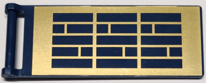 LEGO 30292pb053 - Vlajka 7 x 3 s rukojetí a zlatým vzorem solárních panelů