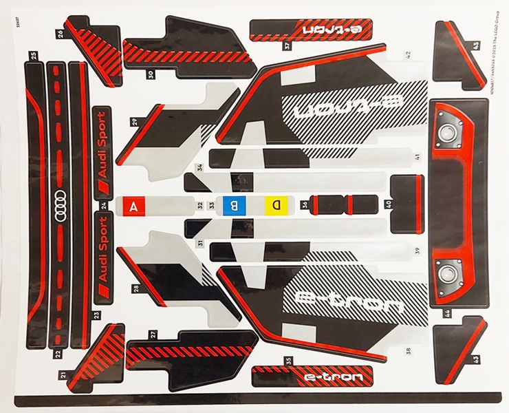 LEGO 42160stk02 - Aršík samolepek pro sadu 42160, arch 2 - (10104827/6453063)