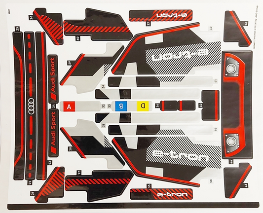 LEGO 42160stk02 - Aršík samolepek pro sadu 42160, arch 2 - (10104827/6453063)