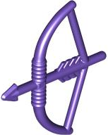 LEGO 4499 - Minifigurka, Zbraň s lukem, Dlouhý luk s taseným šípem