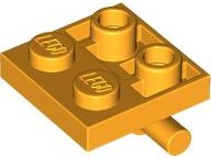 LEGO 5066 - Upravený dlaždice 2 x 2 s lištou na spodní straně