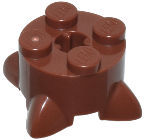 LEGO 5256 - Kostka, kulatá 2 x 2 se 4 kořeny / nohami a otvorem pro nápravu