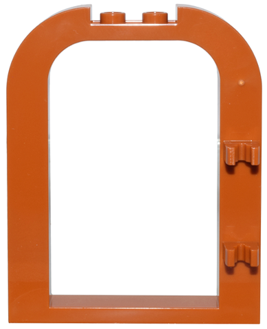 LEGO 5258 - Dveře, rám 1 x 6 x 6 se zaobleným vrškem s výřezem 1 x 2 a sponami