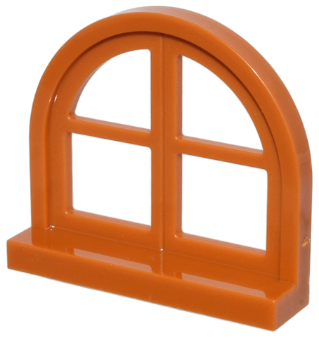 LEGO 5260 - Okno 1 x 4 x 3, zaoblený vršek se 4 tabulkami a parapetem