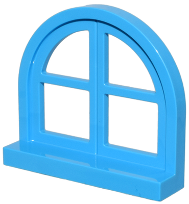 LEGO 5260 - Okno 1 x 4 x 3, zaoblený vršek se 4 tabulkami a parapetem
