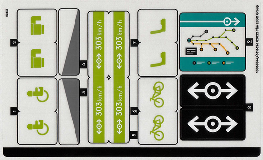 LEGO 60337stk01 - Aršík samolepek pro sadu 60337 - (10068844/6316626)