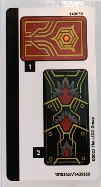 LEGO 71790stk01 - Aršík samolepek pro sadu 71790 - (10103437/6435253)