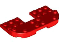 LEGO 73832 - Dlaždice, kulatý 4 x 8 x 2/3, vyvýšený 2 x 8 a výřez 2 x 2