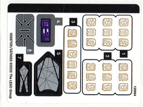 LEGO 76213stk01 - Aršík samolepek pro sadu 76213 - (10087139/6376552)