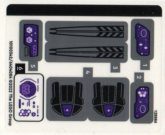 LEGO 76214stk01 - Aršík samolepek pro sadu 76214 - (10100342/6404084)