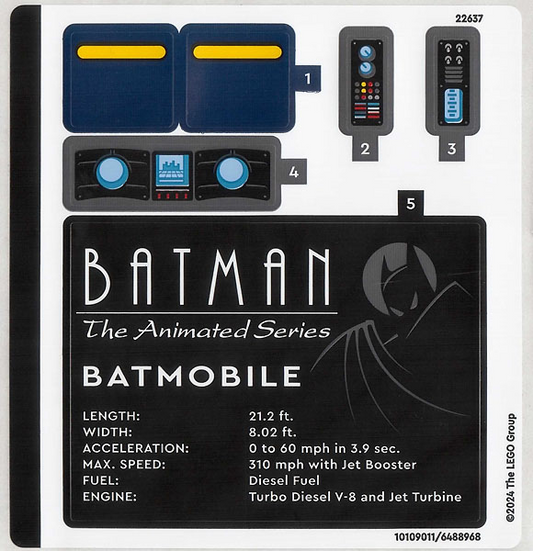 LEGO 76274stk01 - Aršík samolepek pro sadu 76274 - (10109011/6488968)