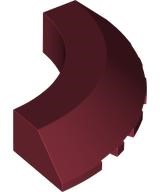 LEGO 76795 - Kostka, zaoblený roh 5 x 5 se sklonem 45 stupňů bez výstupků