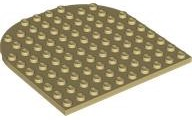 LEGO 80031 - Dlaždice, kulatý 10 x 10 se zaobleným koncem