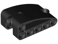 LEGO 80285 - Technic, Panel zakřivený 2 x 5 x 3 Dvojitě upravený tvar L, čtvrt elipsa, tlustý