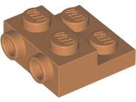 LEGO 99206 - Dlaždice, upravený 2 x 2 x 2/3 se 2 výstupky na boku