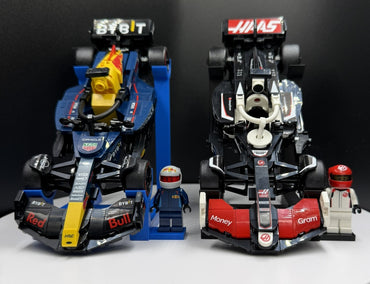 LEGO Speed Champions F1 Display Stand s držákem pro minifigurku – stojan pro Formula 1 vozy