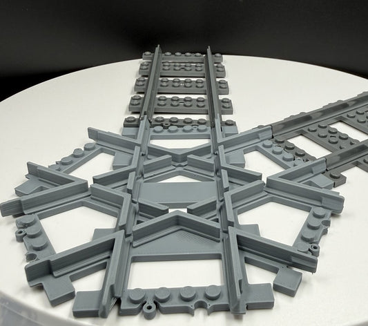 Trojité křížení kolejí – kompatibilní s LEGO CITY tracks