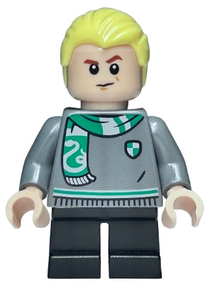 LEGO hp520 - Draco Malfoy - Zmijozelský svetr a šála, černé krátké nohavice