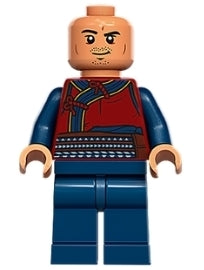 LEGO sh0826 - Wong - Tmavě červený plášť, tmavě modré nohy