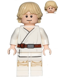 LEGO sw0778 - Luke Skywalker (Tatooine, Bílé nohy, Přísný / Usměvavý obličej)