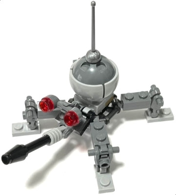 LEGO sw1234 - Trpasličí pavoučí droid - tmavě modrošedá kopule, černý kužel 1 x 1