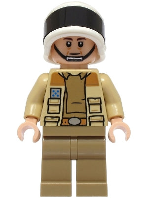 LEGO sw1328 - Kapitán Antilles - Tmavě hnědá košile, velký odznak hodnosti