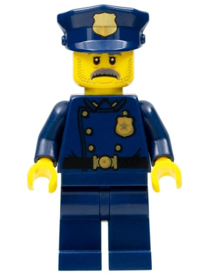 LEGO twn404 - Policista, knír (éra 40. let 20. století)