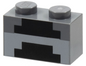 LEGO 3004pb161 - Kostka 1 x 2 s Minecraftovým pixelovaným vzorem neosvětlené pece