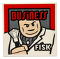 LEGO 3068pb1723 - Dlaždice 2 x 2 se vzorem časopisu „BUSinESS“ a „FISK“