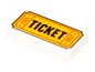 LEGO 3069pb0584 - Dlaždice 1 x 2 se vzorem „TICKET“ a „0937“