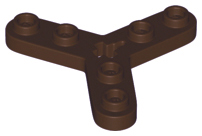 LEGO Part 32125 - Technic, Plate Rotor 3 Blade with Smooth Ends and 6 Studs (Propeller)