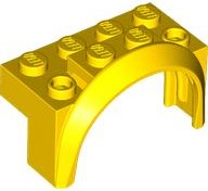 LEGO 3387 - Vozidlo, Blatník 4 x 2 1/2 x 2 s kulatým obloukem