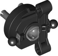 LEGO Part 3468c01 - Technic, Steering Axle with 2 Axle Holes and 2 Tow Ball Arms with Dark Bluish Gray Wheel Hub