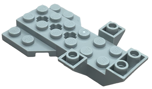 LEGO 3536 - Vozidlo, Základna 4 x 7 x 1 Trojitý obrácený sklon s klínovou deskou a 3 otvory pro nápravy