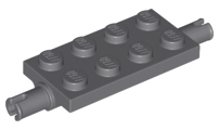LEGO 40687 - Upravený dlaždice 2 x 4 s kolíky a silnými vyztuženými podpěrami
