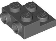 LEGO 4304 - Plate, Modified 2 x 2 x 2/3 with 2 Studs on Side - Hollow Bottom Tube