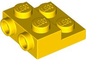 LEGO 4304 - Plate, Modified 2 x 2 x 2/3 with 2 Studs on Side - Hollow Bottom Tube