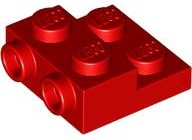 LEGO 4304 - Plate, Modified 2 x 2 x 2/3 with 2 Studs on Side - Hollow Bottom Tube
