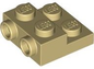 LEGO 4304 - Plate, Modified 2 x 2 x 2/3 with 2 Studs on Side - Hollow Bottom Tube