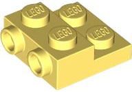 LEGO 4304 - Plate, Modified 2 x 2 x 2/3 with 2 Studs on Side - Hollow Bottom Tube