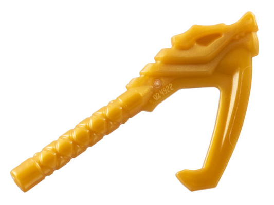 LEGO 4922 - Minifigurka, Srp na zbraň, Dračí hlava, Dlouhá omotaná rukojeť