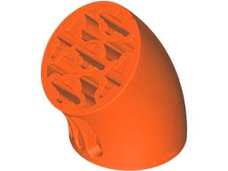 LEGO Part 5057 - Brick, Round 3 x 3 D. 45 degrees Elbow with Axle Holes