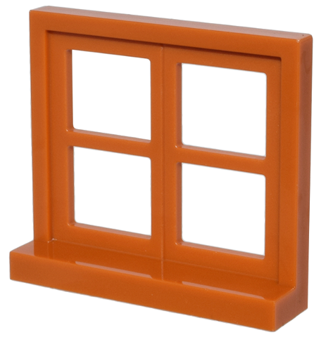 LEGO 5259 - Okno 1 x 4 x 3, čtvercové se 4 tabulkami a parapetem