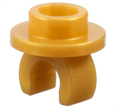 LEGO Part 5264 - Plate, Round 1 x 1 with Clip on Bottom