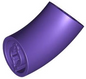 LEGO Part 5489 - Brick, Round 2 x 2 D. 45 degrees Elbow (27.7mm Standing Height)